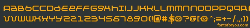 フォントNegative12 – 黒い背景にオレンジの文字