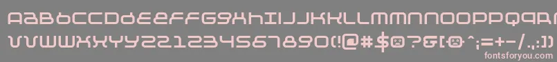 フォントNegative12 – 灰色の背景にピンクのフォント