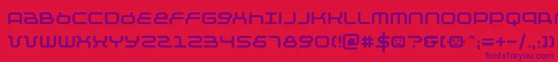 Negative12 Font – Purple Fonts on Red Background