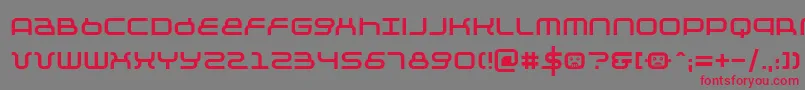 Negative12 Font – Red Fonts on Gray Background