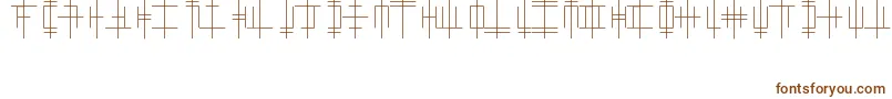 OriginAlphabet Font – Brown Fonts on White Background