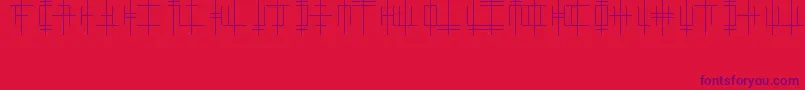 OriginAlphabet Font – Purple Fonts on Red Background