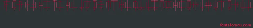 OriginAlphabet Font – Red Fonts on Black Background