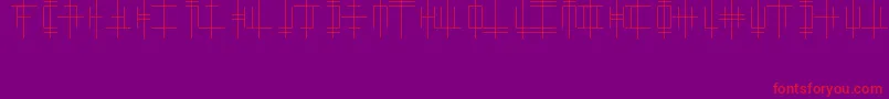 OriginAlphabet Font – Red Fonts on Purple Background