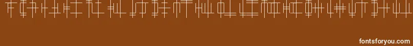 Шрифт OriginAlphabet – белые шрифты на коричневом фоне