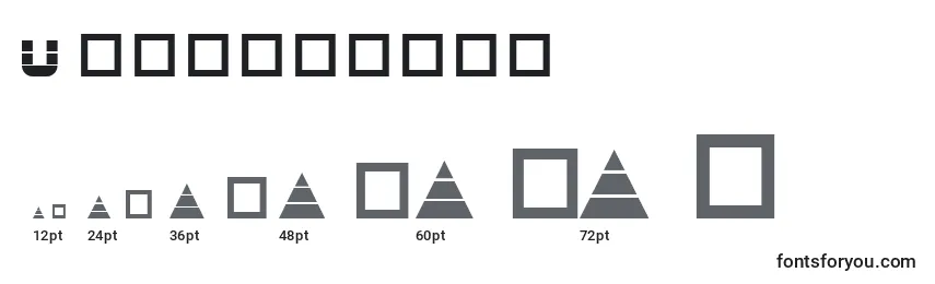 Ultrasonic Font Sizes