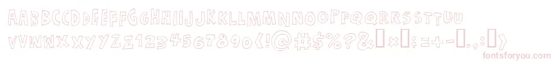 Justadreamhollow Font – Pink Fonts
