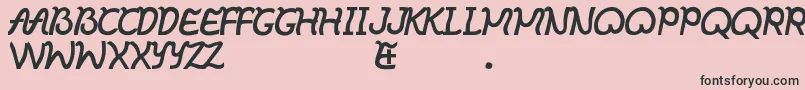 Ibayo Font – Black Fonts on Pink Background