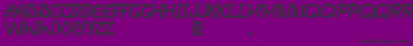 Ibayo Font – Black Fonts on Purple Background