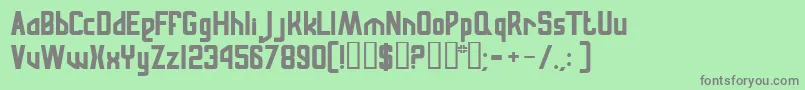 RussianqualityNormal Font – Gray Fonts on Green Background