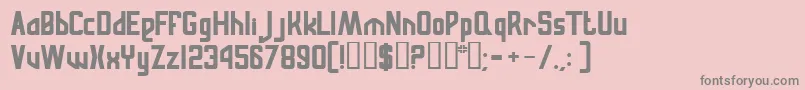 RussianqualityNormal Font – Gray Fonts on Pink Background