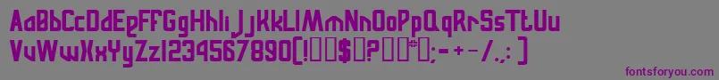 RussianqualityNormal Font – Purple Fonts on Gray Background