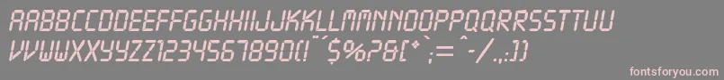 DigitsdbNormal Font – Pink Fonts on Gray Background