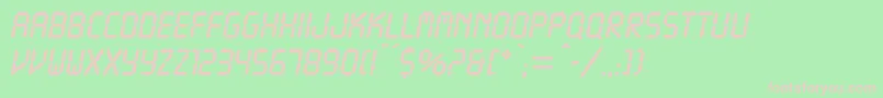 DigitsdbNormal Font – Pink Fonts on Green Background