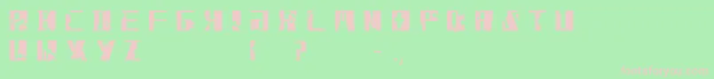 Grossbrush Font – Pink Fonts on Green Background