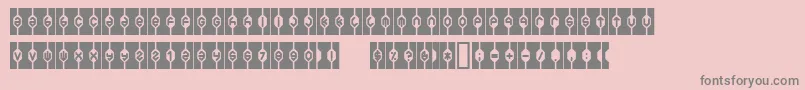 Welfareb Font – Gray Fonts on Pink Background
