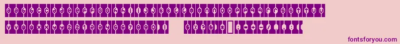 Welfareb Font – Purple Fonts on Pink Background