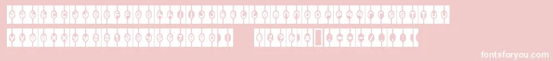 Welfareb Font – White Fonts on Pink Background