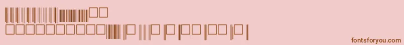 V200016 Font – Brown Fonts on Pink Background