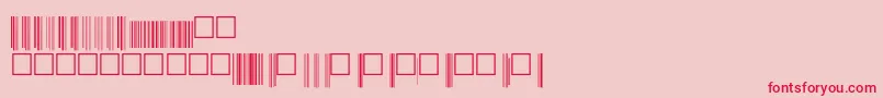 V200016 Font – Red Fonts on Pink Background