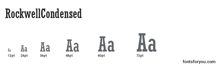 RockwellCondensed Font Sizes