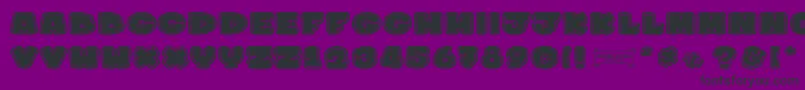 Sharkymeduza Font – Black Fonts on Purple Background