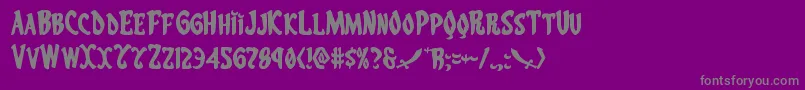 Eskindarexpand Font – Gray Fonts on Purple Background