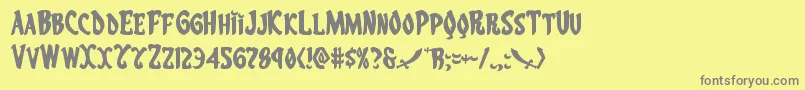 Eskindarexpand Font – Gray Fonts on Yellow Background