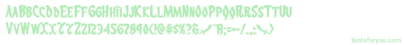 Eskindarexpand Font – Green Fonts on White Background