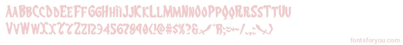 Eskindarexpand Font – Pink Fonts on White Background