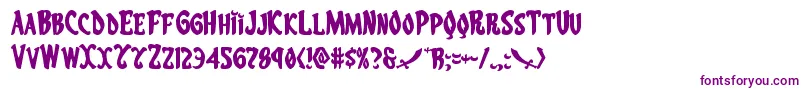 Eskindarexpand Font – Purple Fonts on White Background
