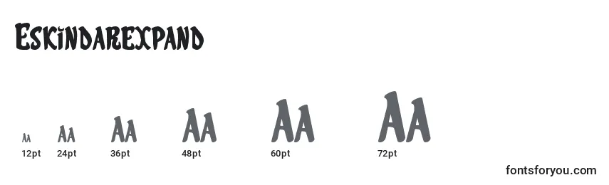 Eskindarexpand Font Sizes