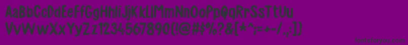 Charmeladedemo Font – Black Fonts on Purple Background