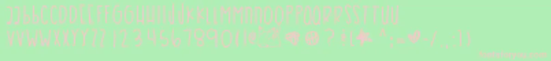 Coralsea Font – Pink Fonts on Green Background