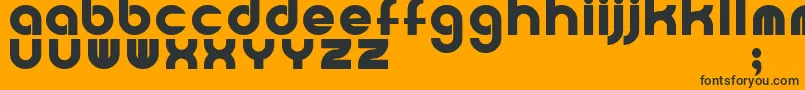 Powerweld Font – Black Fonts on Orange Background