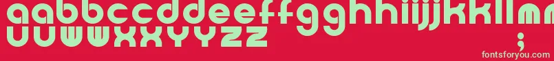 Powerweld Font – Green Fonts on Red Background