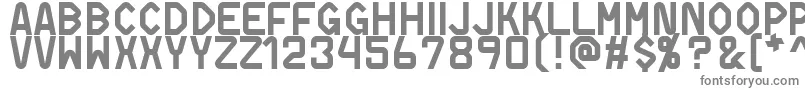 DifferentiatorMsWindows1250CentralEuropean-fontti – harmaat kirjasimet valkoisella taustalla