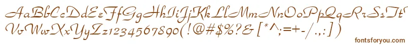 Шрифт ParkavenueNormala – коричневые шрифты на белом фоне