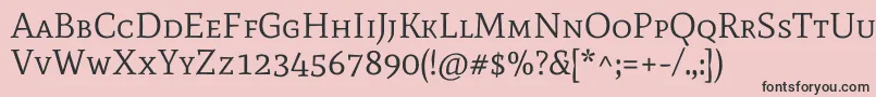 MatescRegular Font – Black Fonts on Pink Background