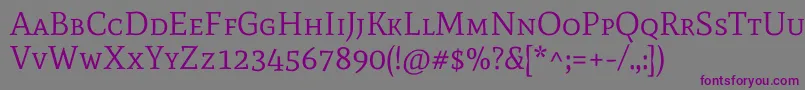 MatescRegular Font – Purple Fonts on Gray Background