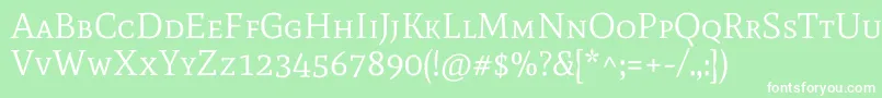 MatescRegular Font – White Fonts on Green Background