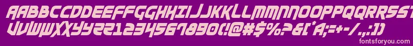 Moltorscondital Font – Pink Fonts on Purple Background