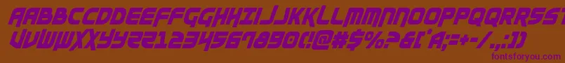 Moltorscondital Font – Purple Fonts on Brown Background