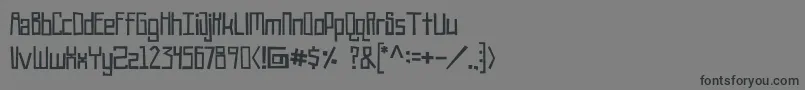Robothead Font – Black Fonts on Gray Background