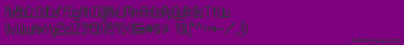 Robothead Font – Black Fonts on Purple Background