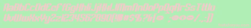 EmpanadaExtendedBoldItalic Font – Pink Fonts on Green Background