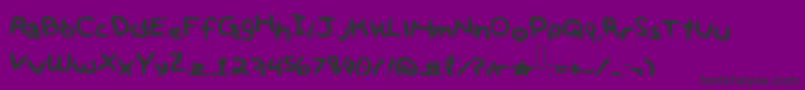 Bigboldandbrilliant-Schriftart – Schwarze Schriften auf violettem Hintergrund