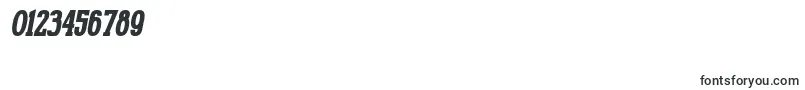 GabrielSerifCondensedBoldItalic Font – Fonts for Numbers and Digits