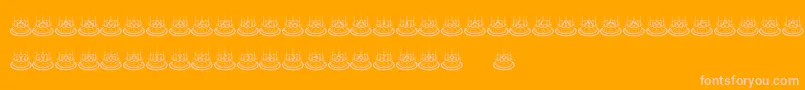 LiliansGeburtstag Font – Pink Fonts on Orange Background