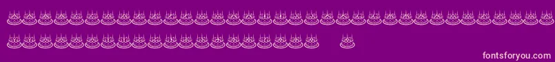 LiliansGeburtstag Font – Pink Fonts on Purple Background